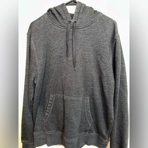 Heather Black Fleece Hoodie, Amazon Essentials, L